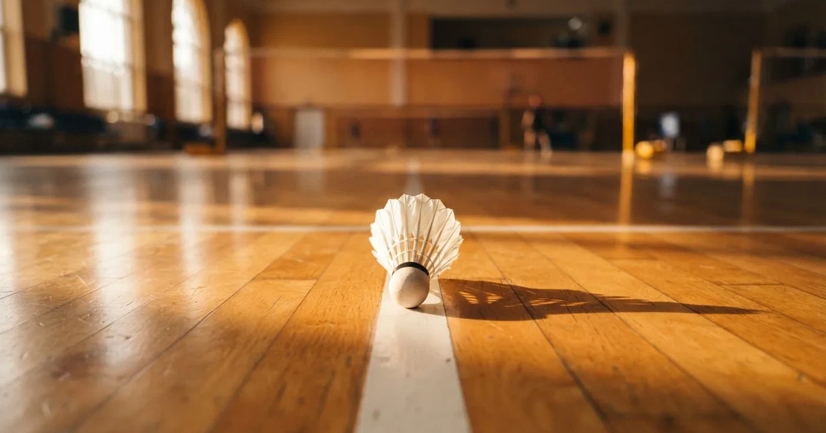 Un balón en el punto central de un campo de césped a la luz de la mañana