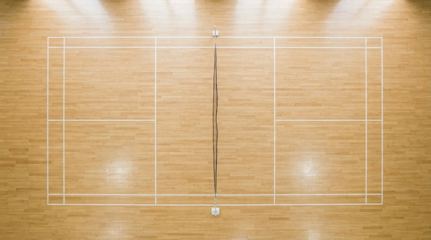 Una sala de tribunal vacía con bancos de madera a la luz de la mañana